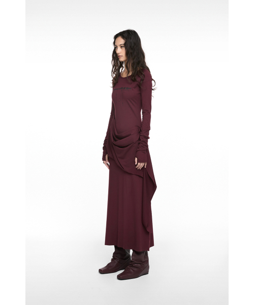 NACHE（ナチェ）の「DROP MAXI DRESS BURGUNDY（ワンピース・レディース・その他・0/1）」の3枚目の写真