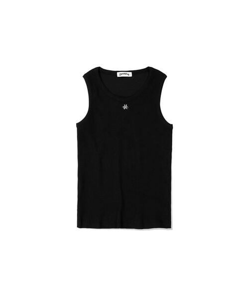DAUSPICE(ディーオスピス)の「(DUC) Symbol Sleeveless Black(Tシャツ/カットソー・レディース・ブラック・1/2/0)」の1枚目の写真
