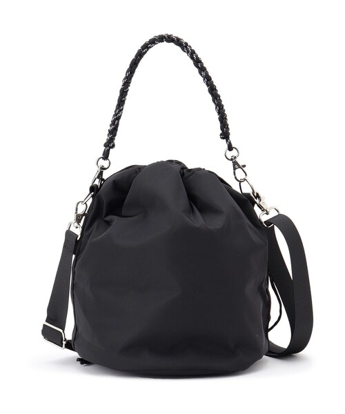 ITS'DEMO（イッツデモ）の「コード編みミニショルダー（ショルダーバッグ・レディース・ブラック/アイボリー・00）」の10枚目の写真