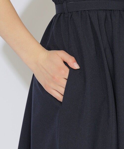 CB CRESTBRIDGE（シービークレストブリッジ）の「パーシャルチェックフレンチスリーブワンピース（ワンピース・レディース・ダークネイビー/ホワイト系その他・M/S）」の14枚目の写真