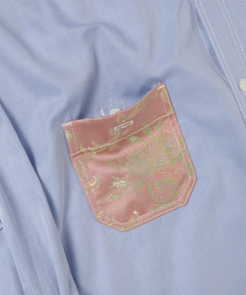 JUNYA WATANABE MAN(ジュンヤワタナベマン)の「COTTON STRIPE JAGUARD SHIRTS(シャツ/ブラウス・メンズ・サックスブルー・L/M/S/XS/XL)」の6枚目の写真