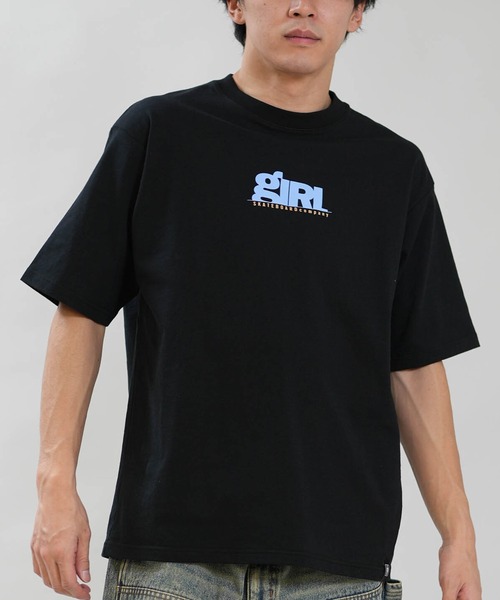 MA*RS　Sugar Gloss 黒半袖Tシャツ THRASHER×MSG 別注 ボックスシルエット 加工プリント 半袖Tシャツ（T