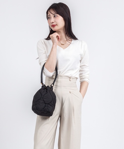 Rivel(リヴェル)の「【TRIFFER/トリファー】キルティング 巾着バッグ ハンドバッグ(ハンドバッグ・レディース・ブラウン/ブラック・FREE)」の10枚目の写真
