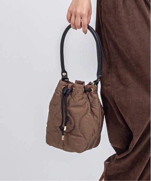 Rivel(リヴェル)の「【TRIFFER/トリファー】キルティング 巾着バッグ ハンドバッグ(ハンドバッグ・レディース・ブラウン/ブラック・FREE)」の16枚目の写真