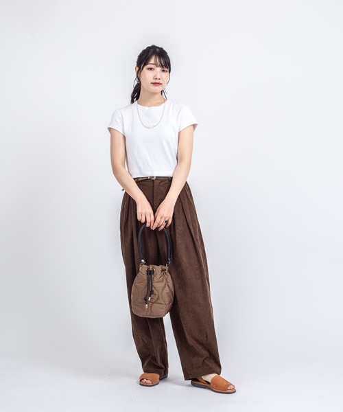 Rivel(リヴェル)の「【TRIFFER/トリファー】キルティング 巾着バッグ ハンドバッグ(ハンドバッグ・レディース・ブラウン/ブラック・FREE)」の19枚目の写真