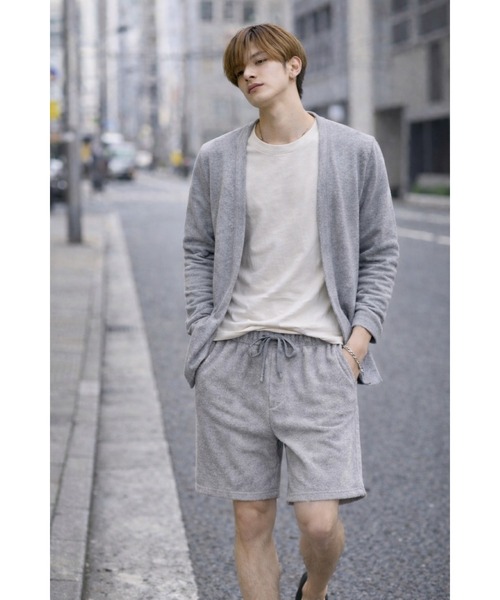 Bling Leads(ブリングリーズ)の「【Bls】 【ZM】【Bling Leads】パイルスリムショートパンツ(その他パンツ・メンズ・モカ/杢グレー/ブラック/ブラウン系その他・LARGE)」の2枚目の写真