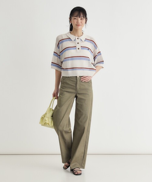 SOMETHING(サムシング)の「SOMETHING(サムシング)【レディース】サマーセミワイドパンツ(夏用/COOL/涼/抗菌/消臭/制菌)(その他パンツ・レディース・ベージュ・XS/L/M/S)」の19枚目の写真