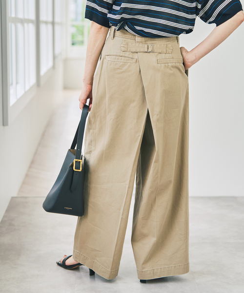 Spick & Span(スピックアンドスパン)の「バックアシメチノ(その他パンツ・レディース・ベージュ/アイボリー・38/36)」の2枚目の写真