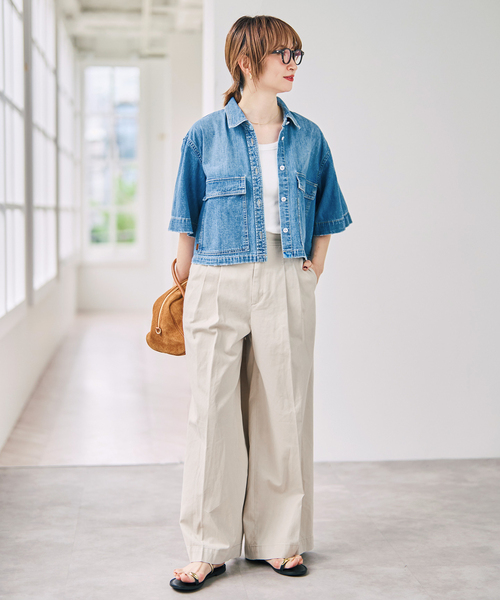 Spick & Span(スピックアンドスパン)の「バックアシメチノ(その他パンツ・レディース・ベージュ/アイボリー・38/36)」の3枚目の写真