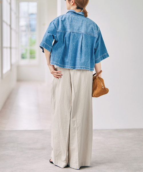 Spick & Span(スピックアンドスパン)の「バックアシメチノ(その他パンツ・レディース・ベージュ/アイボリー・38/36)」の8枚目の写真