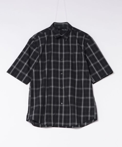 TAKA-Q(タカキュー)の「【ストレッチ コットン】タカキュー 綿 ブロード チェック レギュラーカラー 半袖 シャツ(シャツ/ブラウス・メンズ・ブラック/ベージュ・X-LARGE/LARGE/MEDIUM)」の17枚目の写真