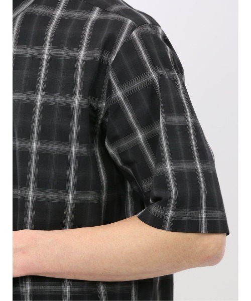 TAKA-Q(タカキュー)の「【ストレッチ コットン】タカキュー 綿 ブロード チェック レギュラーカラー 半袖 シャツ(シャツ/ブラウス・メンズ・ブラック/ベージュ・X-LARGE/LARGE/MEDIUM)」の16枚目の写真