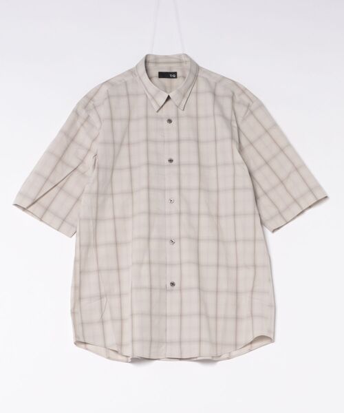TAKA-Q(タカキュー)の「【ストレッチ コットン】タカキュー 綿 ブロード チェック レギュラーカラー 半袖 シャツ(シャツ/ブラウス・メンズ・ブラック/ベージュ・X-LARGE/LARGE/MEDIUM)」の7枚目の写真