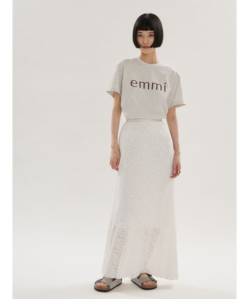 emmi(エミ)の「ナロースカート(スカート・レディース・ネイビー/ホワイト/ライトベージュ/アイボリー・0/1)」の21枚目の写真