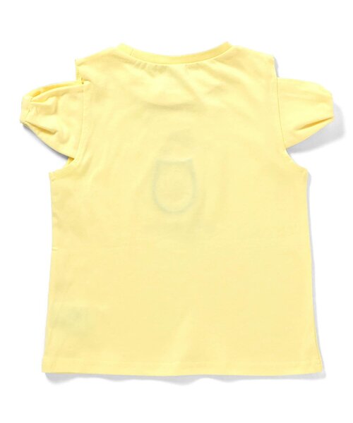 apres les cours(アプレレクール)の「リボンオフショルサマーモチーフ半袖Tシャツ(Tシャツ/カットソー・キッズ・エメラルド/アイボリー/イエロー・80/90/100/110/120/130/140)」の15枚目の写真
