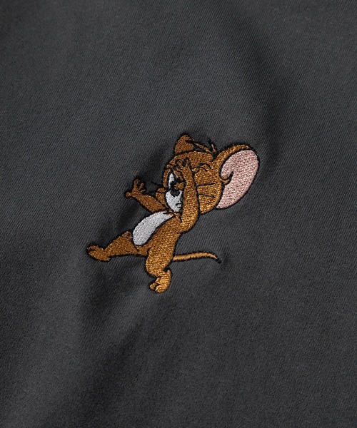 Tom&Jerry(トムアンドジェリー)の「【71】【TOM&JERRY/トムとジェリー】「さかな」コットンライク ポリエステルドライ ポケット刺繍 バックプリント クルーネックTシャツ/吸水速乾/UVカット/ユニセックス/レディース/メンズ(Tシャツ/カットソー・レディース・ホワイト系1/ホワイト系/ホワイト系5/ホワイト系3/グレー系/ブラック系2/グレー系1/ブラック系1/ホワイト系4/ブラック系/グレー系2/ホワイト系2・M/XL/L)」の15枚目の写真