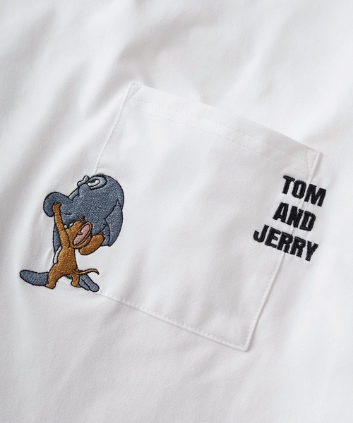 Tom&Jerry(トムアンドジェリー)の「【71】【TOM&JERRY/トムとジェリー】「さかな」コットンライク ポリエステルドライ ポケット刺繍 バックプリント クルーネックTシャツ/吸水速乾/UVカット/ユニセックス/レディース/メンズ(Tシャツ/カットソー・レディース・ホワイト系1/ホワイト系/ホワイト系5/ホワイト系3/グレー系/ブラック系2/グレー系1/ブラック系1/ホワイト系4/ブラック系/グレー系2/ホワイト系2・M/XL/L)」の22枚目の写真