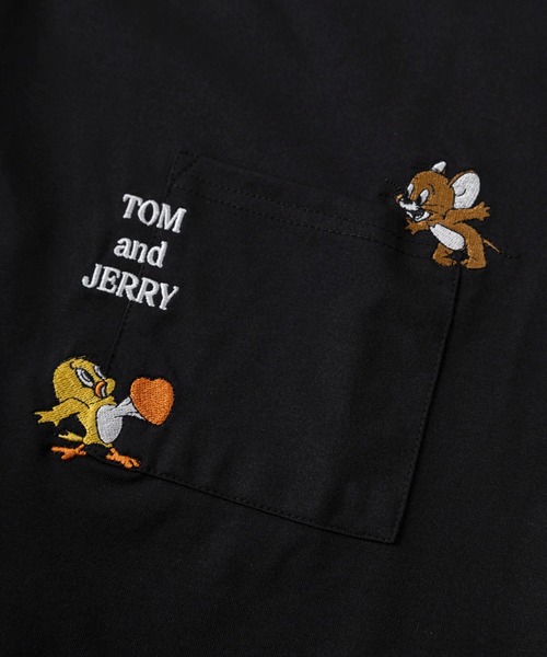 Tom&Jerry(トムアンドジェリー)の「【71】【TOM&JERRY/トムとジェリー】「さかな」コットンライク ポリエステルドライ ポケット刺繍 バックプリント クルーネックTシャツ/吸水速乾/UVカット/ユニセックス/レディース/メンズ(Tシャツ/カットソー・レディース・ホワイト系1/ホワイト系/ホワイト系5/ホワイト系3/グレー系/ブラック系2/グレー系1/ブラック系1/ホワイト系4/ブラック系/グレー系2/ホワイト系2・M/XL/L)」の19枚目の写真