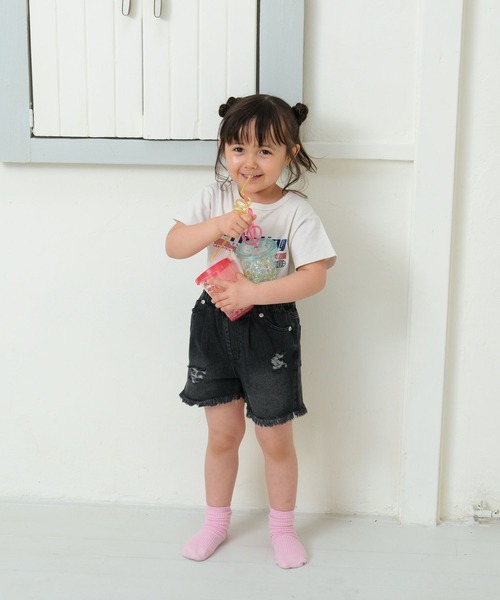 LEPSIM(レプシィム)の「【KIDS】フリンジデニムショートパンツ 666299(デニムパンツ・キッズ・インディゴブルー/ブルー/ブラック・120/140/130)」の15枚目の写真