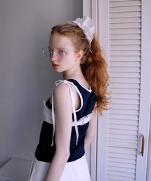 【mieya mieya】PLAYFUL KNIT TANKTOP/プレイフルニットタンクトップ