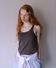 【mieya mieya】PLAYFUL KNIT TANKTOP/プレイフルニットタンクトップ