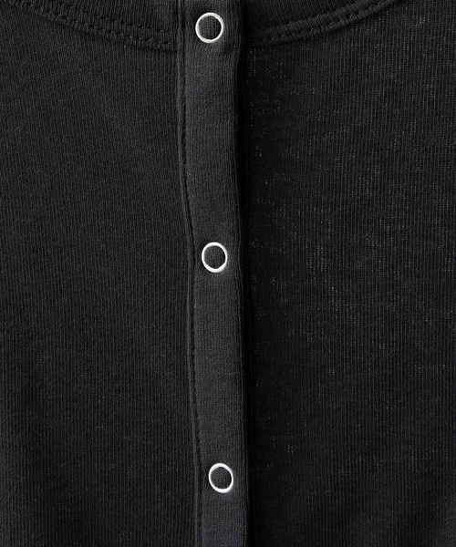 MICHEL KLEIN（ミッシェル・クラン）の「[アンサンブル対応]リングドットヘンリーネックTシャツ（Tシャツ/カットソー・レディース・ブルー・38）」の18枚目の写真