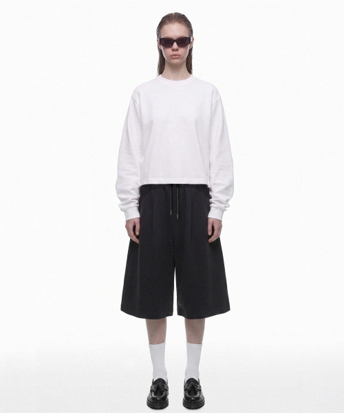 PRINOAR(プリノア)の「シングルプリーツバミューダショーツ - ブラック(その他パンツ・レディース・ブラック・SMALL/MEDIUM/LARGE)」の5枚目の写真
