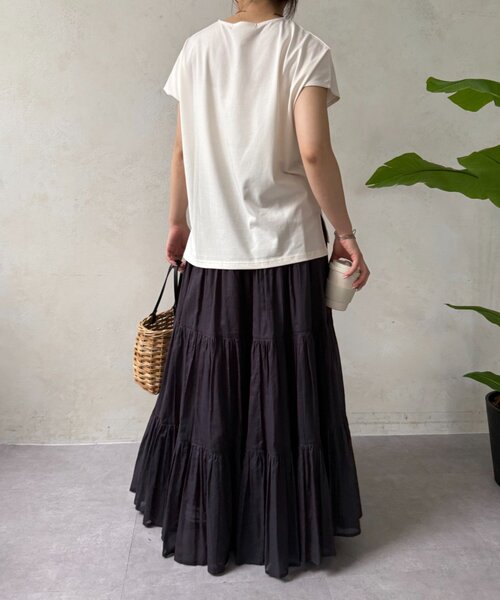 Jena espace merveilleux(ジェナ エスパスメルヴェイユ)の「コンパクトロゴカットソー(Tシャツ/カットソー・レディース・アイボリー/ライトグレー/ブラック/ブルー・FREE)」の18枚目の写真