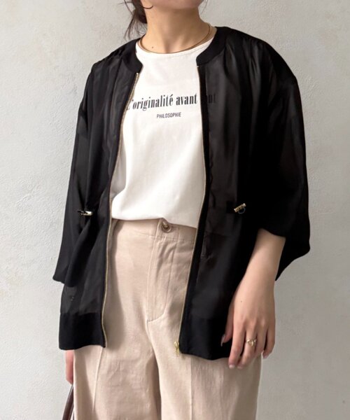 Jena espace merveilleux(ジェナ エスパスメルヴェイユ)の「コンパクトロゴカットソー(Tシャツ/カットソー・レディース・アイボリー/ライトグレー/ブラック/ブルー・FREE)」の20枚目の写真