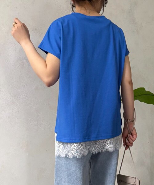 Jena espace merveilleux(ジェナ エスパスメルヴェイユ)の「コンパクトロゴカットソー(Tシャツ/カットソー・レディース・アイボリー/ライトグレー/ブラック/ブルー・FREE)」の6枚目の写真