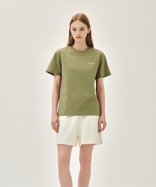 MARITHE + FRANCOIS GIRBAUD(マリテフランソワジルボー)の「SMALL REGULAR LOGO TEE(Tシャツ/カットソー・レディース・ストライプ/チャコール/ホワイト/ブラック/カーキ・LARGE/X-LARGE/SMALL/MEDIUM)」の6枚目の写真