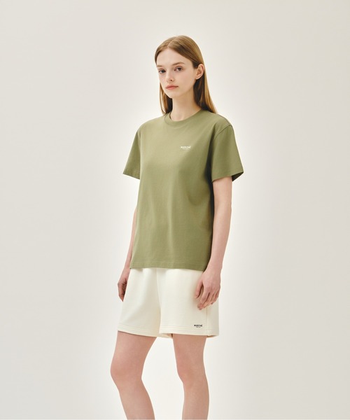 MARITHE + FRANCOIS GIRBAUD(マリテフランソワジルボー)の「SMALL REGULAR LOGO TEE(Tシャツ/カットソー・レディース・ストライプ/チャコール/ホワイト/ブラック/カーキ・LARGE/X-LARGE/SMALL/MEDIUM)」の7枚目の写真