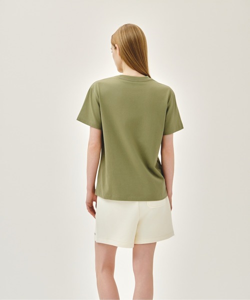 MARITHE + FRANCOIS GIRBAUD(マリテフランソワジルボー)の「SMALL REGULAR LOGO TEE(Tシャツ/カットソー・レディース・ストライプ/チャコール/ホワイト/ブラック/カーキ・LARGE/X-LARGE/SMALL/MEDIUM)」の8枚目の写真