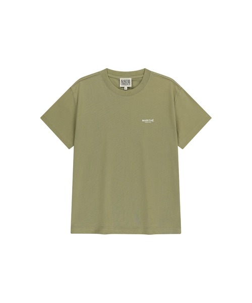 MARITHE + FRANCOIS GIRBAUD(マリテフランソワジルボー)の「SMALL REGULAR LOGO TEE(Tシャツ/カットソー・レディース・ストライプ/チャコール/ホワイト/ブラック/カーキ・LARGE/X-LARGE/SMALL/MEDIUM)」の10枚目の写真