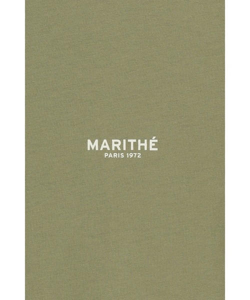 MARITHE + FRANCOIS GIRBAUD(マリテフランソワジルボー)の「SMALL REGULAR LOGO TEE(Tシャツ/カットソー・レディース・ストライプ/チャコール/ホワイト/ブラック/カーキ・LARGE/X-LARGE/SMALL/MEDIUM)」の13枚目の写真