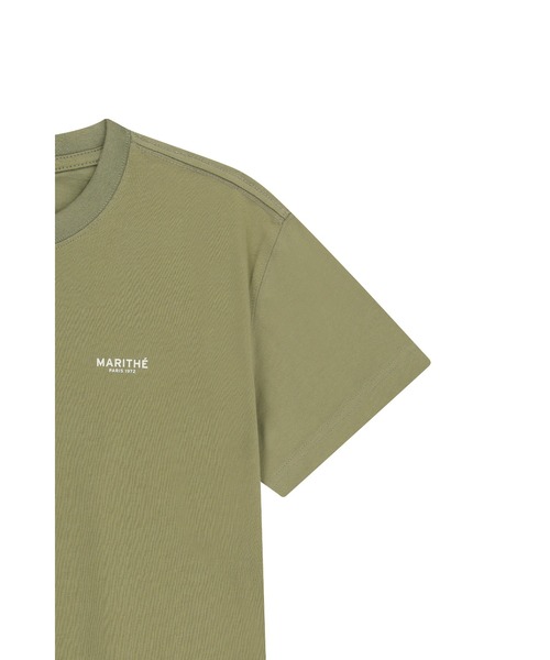 MARITHE + FRANCOIS GIRBAUD(マリテフランソワジルボー)の「SMALL REGULAR LOGO TEE(Tシャツ/カットソー・レディース・ストライプ/チャコール/ホワイト/ブラック/カーキ・LARGE/X-LARGE/SMALL/MEDIUM)」の14枚目の写真