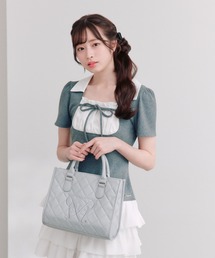 OLIVE des OLIVE | Aimerianejoieキルティングミニトートバッグ(ショルダーバッグ)