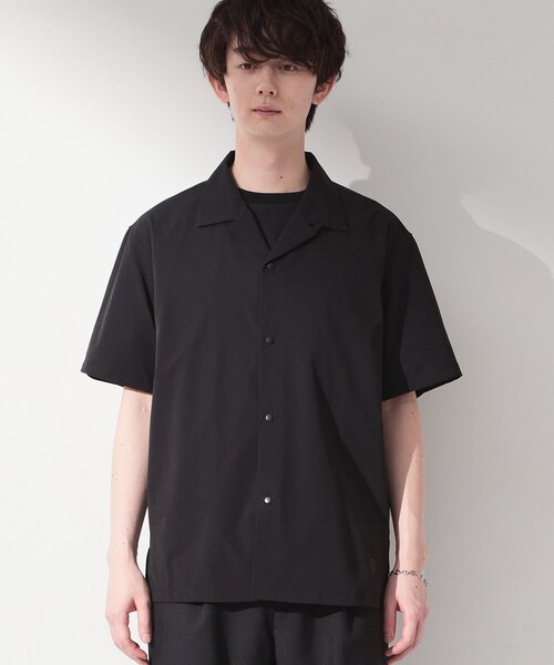 THE SHOP TK （ザ ショップ ティーケー ）の「【KURO】 ポリバレント半袖シャツ 接触冷感/UVカット/洗濯機OK（シャツ/ブラウス・メンズ・ブラック・01/02/03/04）」の6枚目の写真