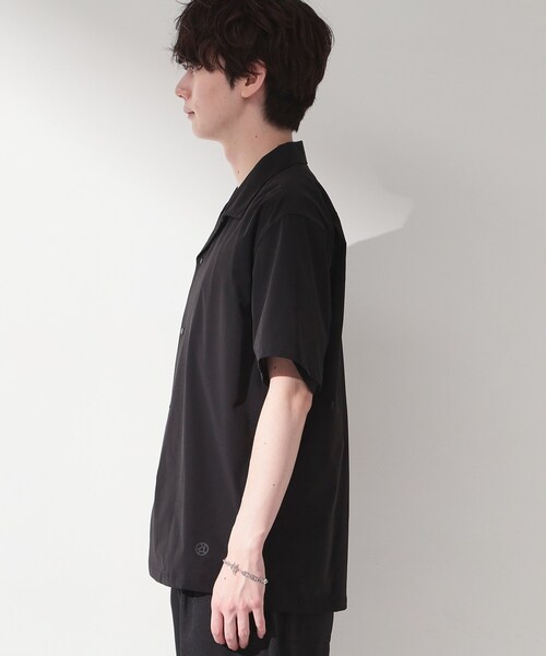 THE SHOP TK （ザ ショップ ティーケー ）の「【KURO】 ポリバレント半袖シャツ 接触冷感/UVカット/洗濯機OK（シャツ/ブラウス・メンズ・ブラック・01/02/03/04）」の7枚目の写真