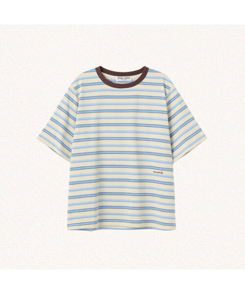MAC MOC(マックモック)の「マルチリンガー マルチリンガーTシャツ_2カラー(Tシャツ/カットソー・レディース・ネイビー/ライトイエロー・FREE)」の2枚目の写真