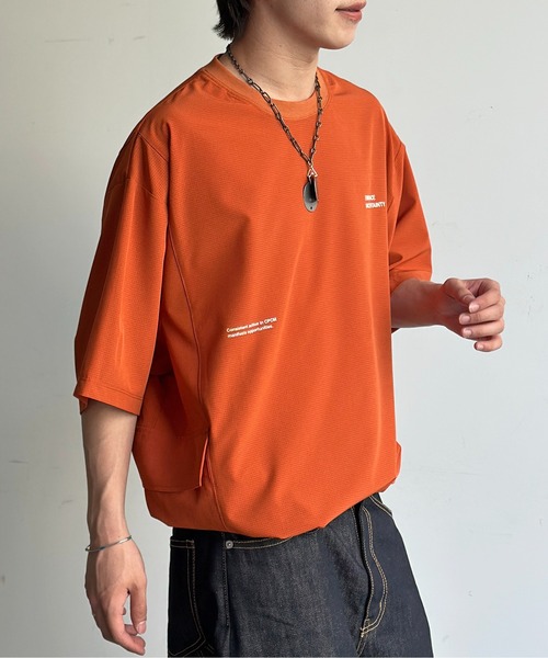 CPCM(シーピーシーエム)の「【AIRHOLE】サイドポケプルオーバー(Tシャツ/カットソー・メンズ・オレンジ/ライム/ブラック/グリーン/アイボリー/ネイビー・MEDIUM/LARGE/SMALL)」の18枚目の写真