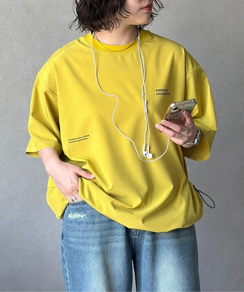 CPCM(シーピーシーエム)の「【AIRHOLE】サイドポケプルオーバー(Tシャツ/カットソー・メンズ・オレンジ/ライム/ブラック/グリーン/アイボリー/ネイビー・MEDIUM/LARGE/SMALL)」の9枚目の写真