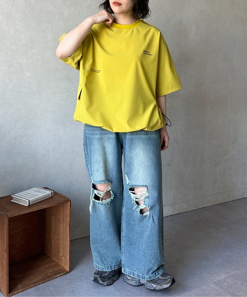 CPCM(シーピーシーエム)の「【AIRHOLE】サイドポケプルオーバー(Tシャツ/カットソー・メンズ・オレンジ/ライム/ブラック/グリーン/アイボリー/ネイビー・MEDIUM/LARGE/SMALL)」の8枚目の写真