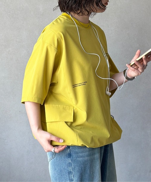 CPCM(シーピーシーエム)の「【AIRHOLE】サイドポケプルオーバー(Tシャツ/カットソー・メンズ・オレンジ/ライム/ブラック/グリーン/アイボリー/ネイビー・MEDIUM/LARGE/SMALL)」の10枚目の写真