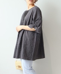 【LL~6L 大きいサイズ】【WEB限定】ドロストスリーブチュニック