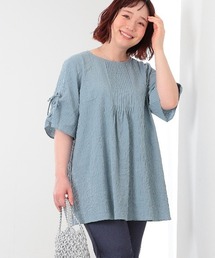 【LL~6L 大きいサイズ】【WEB限定】ドロストスリーブチュニック