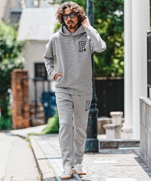 felkod（フィルコッド）の「mpa4154- Chenille Patch Scuba Hoodie フードパーカー(F26A240)（パーカー・メンズ・トップグレー/ネイビー/ブラック・S/M/L/XL）」の6枚目の写真
