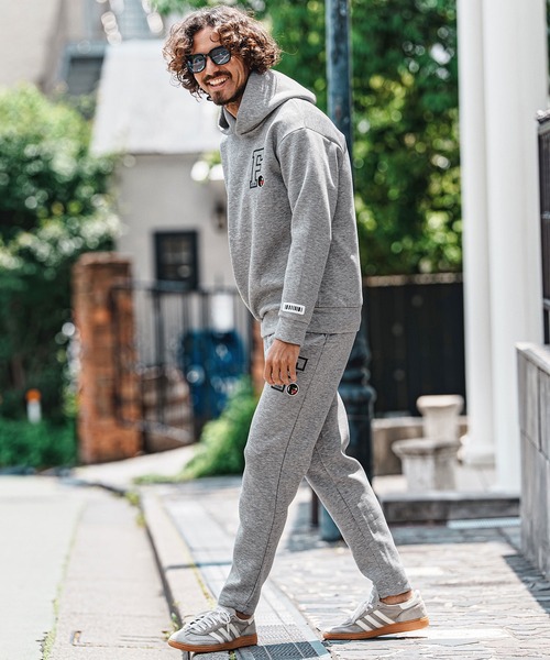 felkod（フィルコッド）の「mpa4154- Chenille Patch Scuba Hoodie フードパーカー(F26A240)（パーカー・メンズ・トップグレー/ネイビー/ブラック・S/M/L/XL）」の7枚目の写真