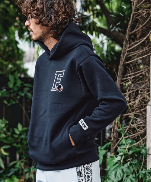 felkod（フィルコッド）の「mpa4154- Chenille Patch Scuba Hoodie フードパーカー(F26A240)（パーカー・メンズ・トップグレー/ネイビー/ブラック・S/M/L/XL）」の9枚目の写真