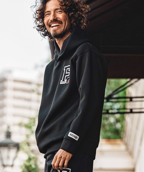 felkod（フィルコッド）の「mpa4154- Chenille Patch Scuba Hoodie フードパーカー(F26A240)（パーカー・メンズ・トップグレー/ネイビー/ブラック・S/M/L/XL）」の14枚目の写真